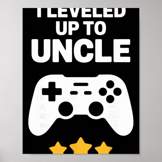 Póster Funny Uncle Art For Uncle Men From New Promoted To (Frente)