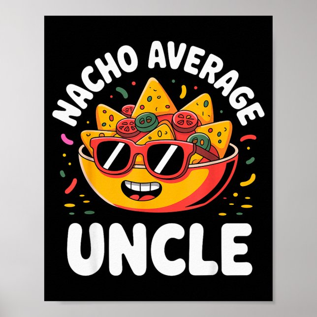 Póster Funny Uncle Design For Uncle Men First Time Uncle  (Frente)