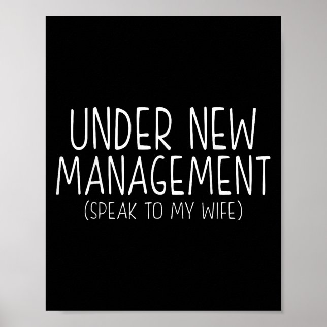 Póster Funny Wedding Saying New Husband Humor Quote, Newl (Frente)