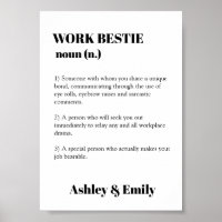 Funny Work Bestie Picture Gift Hilarious Co Worker