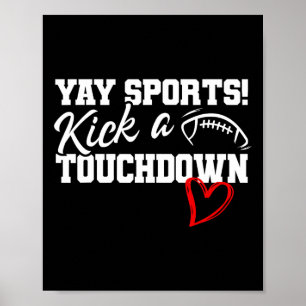 Póster Funny Yay Sports dio un toque súper al fútbol B