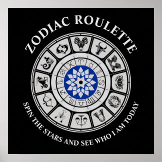 Póster Funny Zodiac Rótulos Poster