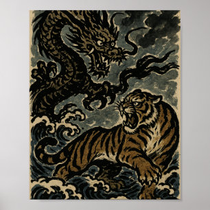 Póster Furia del Este: Duel de Tigre y Dragón
