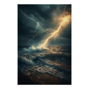 Póster Furia del Océano