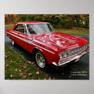 Póster Furia deportiva de Plymouth