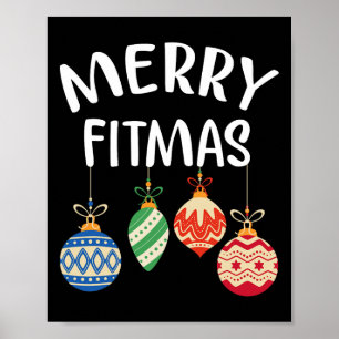 Póster Furia Fitmas Para Navidades Taller Xmas Gym Holida
