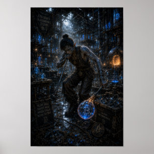 Póster Furia Silenciosa / Soplador de Vidrio / Taller de