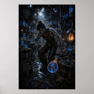 Póster Furia Silenciosa / Soplador de Vidrio / Taller de