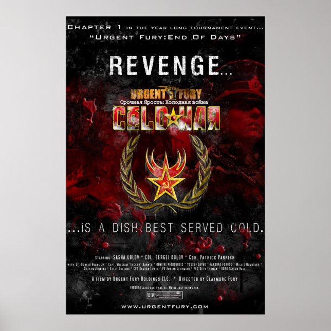 Póster Furia urgente Guerra Fría Poster colosal (Frente)