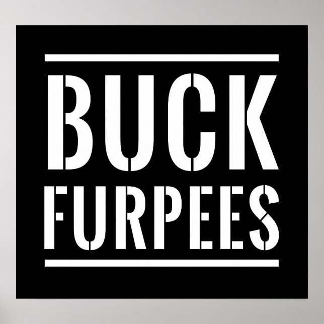 Póster Furpias de buck (Frente)