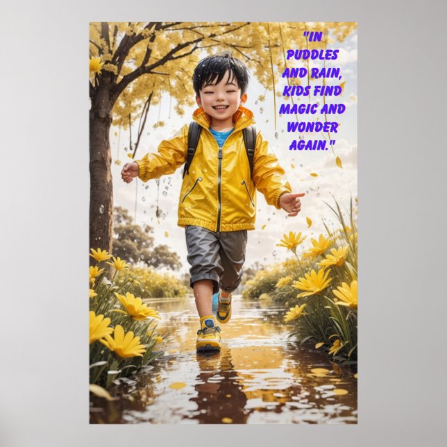 Póster Fusiles y lluvia (Frente)
