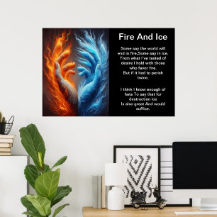 Póster Fusión del fuego y el hielo