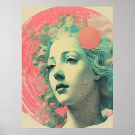 Póster Fusión etérea: Elegancia vibrante