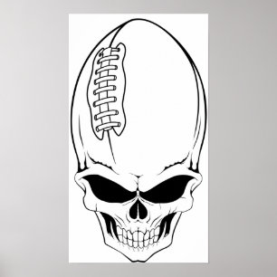 Póster fútbol 2 del cráneo