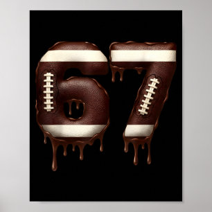 Póster Fútbol 67 Divertido Seis Siete 6 7 Meme 