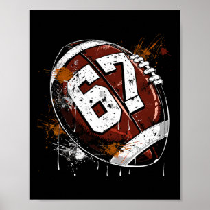 Póster Fútbol 67 Seis Siete Alpha Jerga 6 7 Meme Niños Te