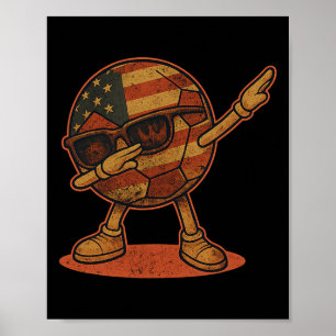 Póster Fútbol Americano Vintage Dabbing Ll 