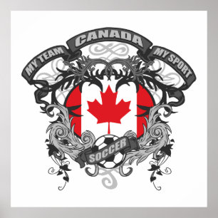 Póster Fútbol Canadá
