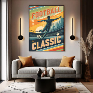 Póster Fútbol Clásico Vintage