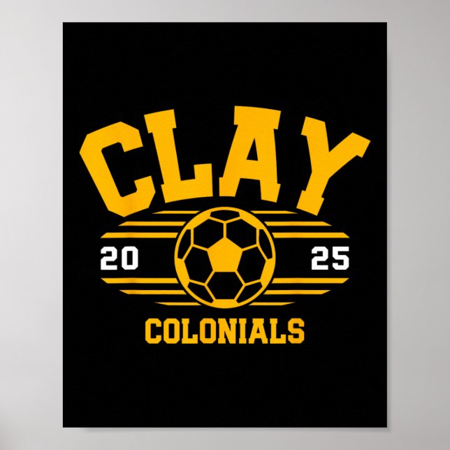 Póster Fútbol Clay Colonials Byll 2025  (Frente)