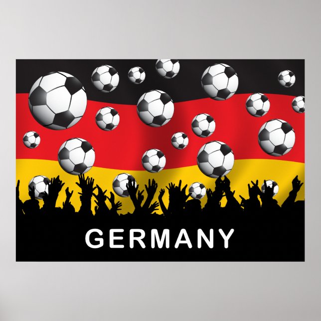 Póster Fútbol de Alemania (Frente)