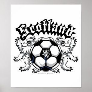 Póster Fútbol de Escocia