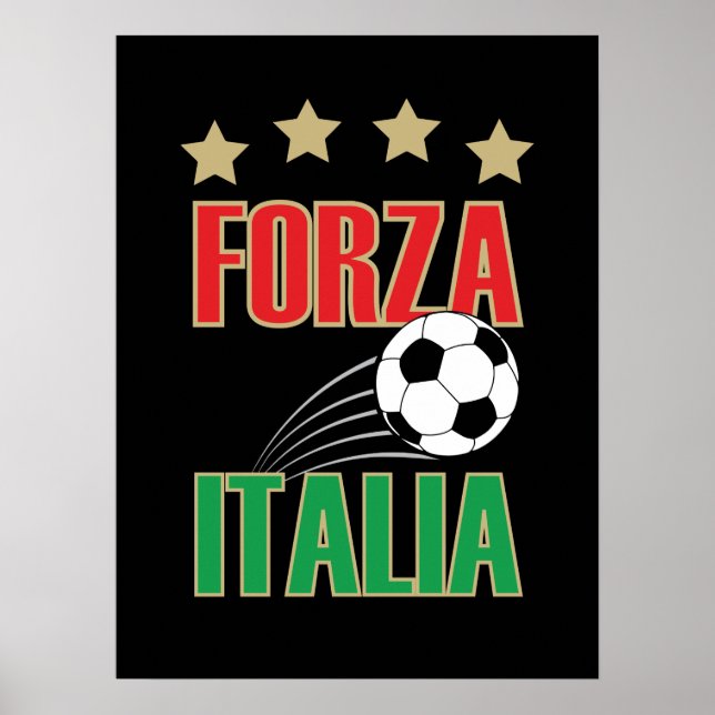 Póster Fútbol de Forza Italia (Frente)