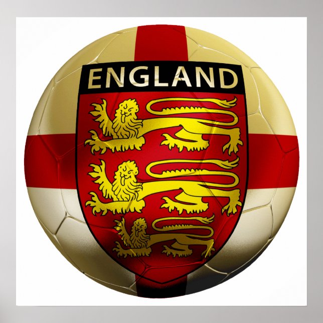 Póster Fútbol de Inglaterra (Frente)
