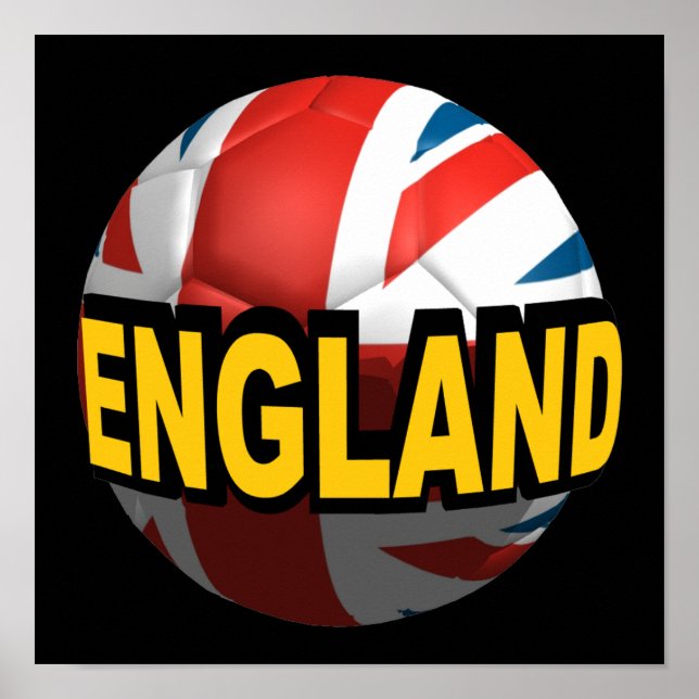 Póster Fútbol de Inglaterra (Frente)