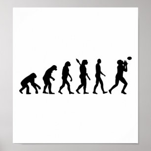 Póster Fútbol de la evolución