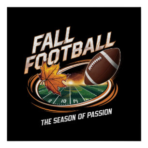 Póster fútbol de otoño