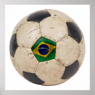 Póster Fútbol del Brasil