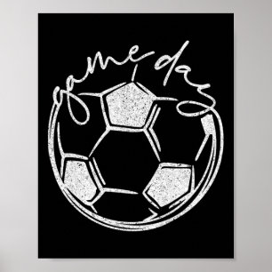 Póster Fútbol Día de Juego Byll Deportes Hombres Mujeres 