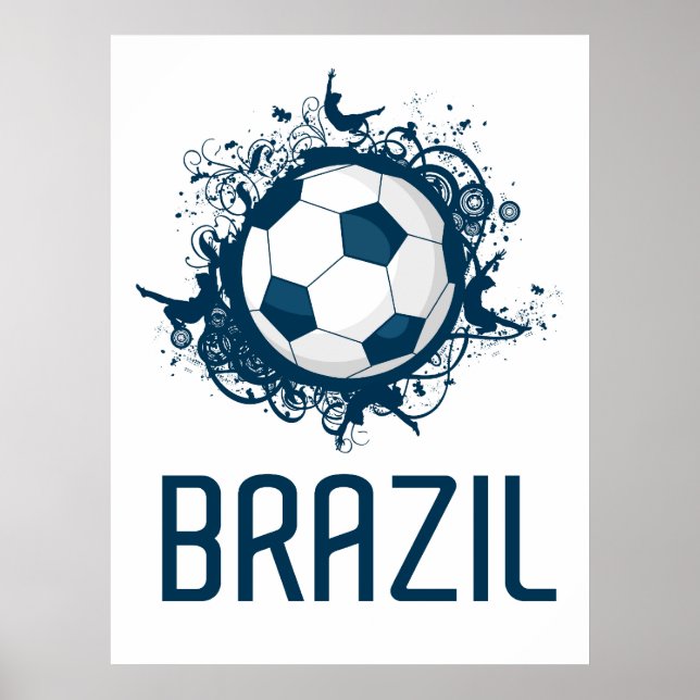 Póster Fútbol en Brasil (Frente)