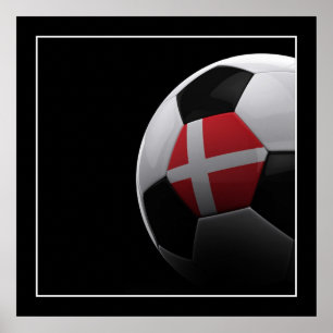 Póster Fútbol en Dinamarca - POSTER