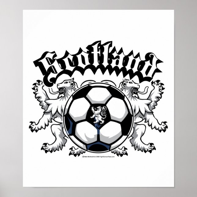 Póster Fútbol en Escocia (Frente)