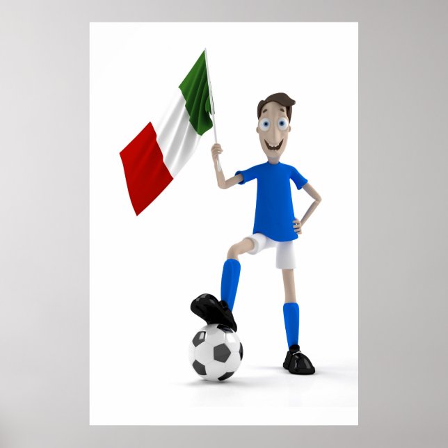 Póster Fútbol en Italia (Frente)