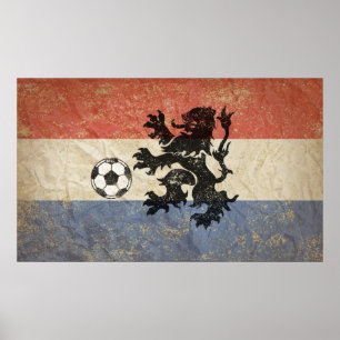 Póster Fútbol en los Países Bajos