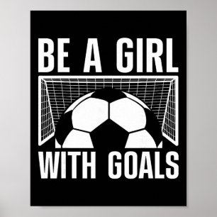 Póster Fútbol genial para mujeres y niñas amantes del fút