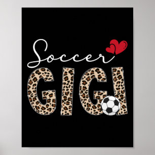 Póster Fútbol Gigi Leopardo Gigi De Un Jugador De Fútbol