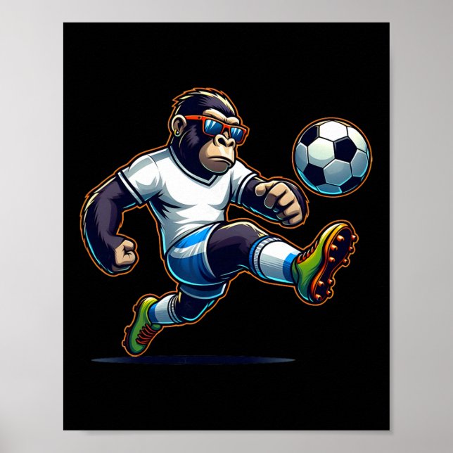 Póster Fútbol Gorilla Byll Chicos  (Frente)