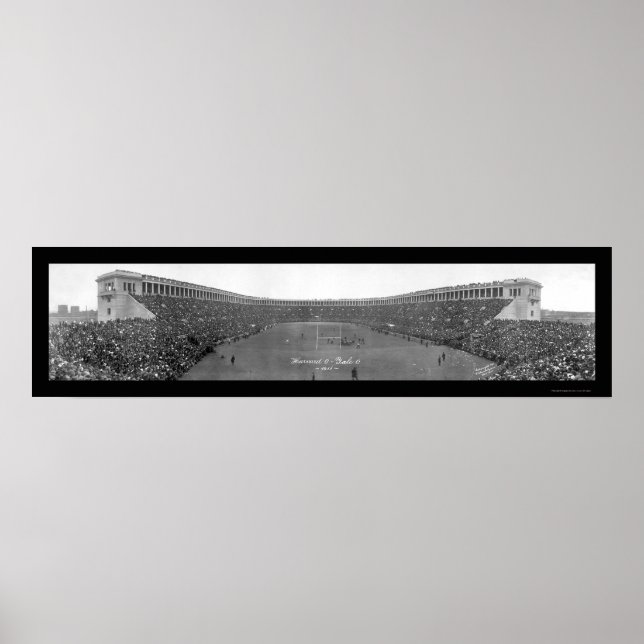 Póster Fútbol Harvard Yale Foto 1911 (Frente)