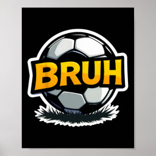Póster Fútbol Hermano Chicos Adolescentes Divertidos Jerg