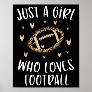 Póster Futbol Lindo Para Chicas Solo Una Chica Que Ama El