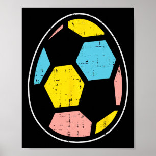 Póster Fútbol Ll Huevo Divertido Pascua Deportes Fútbol J