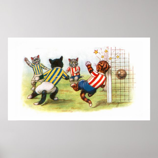 Póster Fútbol para gatos (Frente)