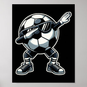 Póster Fútbol Por Byl Dabbing Jugador Divertido Fútbol _1