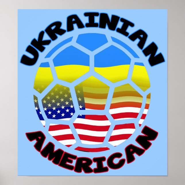 Póster Fútbol Poster americano ucraniano (Frente)