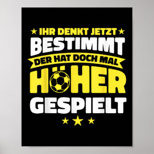 Póster Fútbol que jugó más alto Fútbol divertido