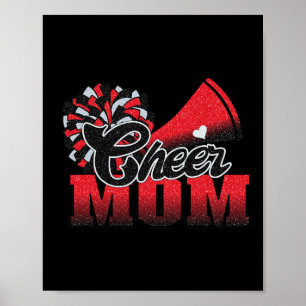 Póster Fútbol Salud Mamá Roja Negro Pom Leopard 1